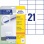 Etikety univerzálne 70x42,3mm Avery A4 25+5 hárkov 