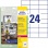 Etikety polyesterové veľmi odolné 70x37mm Avery A4 biele 20 hárkov 