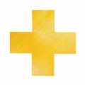 Podlahové značenie KRÍŽ žlté 10ks