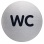 Piktogram WC text 