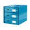 Zásuvkový box Leitz Click & Store 3 zásuvky metalická modrá