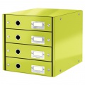 Zásuvkový box Leitz Click & Store 4 zásuvky zelený