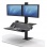 Polohovateľný stojan Sit-Stand Lotus VE pre 2 monitory 