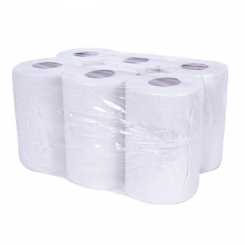 Papierové utierky v rolke 2-vrstvové KATRIN/NL Classic Roll S biely recykel, návin 75 m (6 ks)