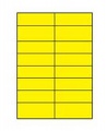 Etikety farebné 105x37mm APLI A4 100 hárkov žlté