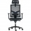 Kancelárska stolička GAME Šéf SYN čierna (Bombay 02) + PDH nastaviteľný + podrúčky P44