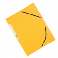 Kartónový obal hladký s gumičkou Q-Connect žltý