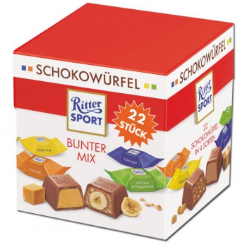 Čokoláda Ritter sport mix príchutí 176g