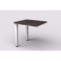Prídavný stôl Lenza Wels, 80x76,2x70cm, kovové nohy - wenge