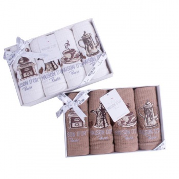 DARČEK: Set kuchynských utierok 30x50 100% bavlna vafla (4ks)