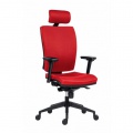 Kancelárska stolička GALA PLUS PDH SL 1580 SYN červená BN14 + podrúčky AR08