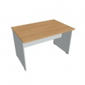 Rokovací stôl Gate, 120x75,5x80 cm, dub/sivá