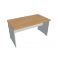 Rokovací stôl Gate, 140x75,5x80 cm, dub/sivá