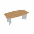 Rokovací stôl Gate, 200x75,5x110 cm, dub/sivá