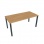 Rokovací stôl Uni, 160x75,5x80 cm, dub/čierna