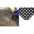Bezpečnostná podlahovina Ringmat Honeycomb 0,4 m x 0,6 m čierna