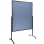 Moderačná tabuľa plstená 150x120 cm PREMIUM PLUS modrosivá 