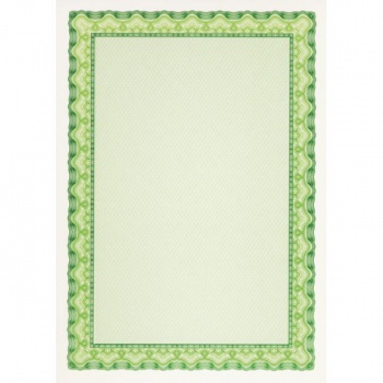 Certifikačný papier APLI A4, zelený, 115 g, 25 hárkov 