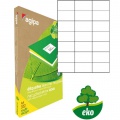Etikety univerzálne recyklované 70x42,4mm Agipa A4 100 hárkov 