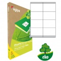 Etikety univerzálne recyklované 105x70mm Agipa A4 100 hárkov 