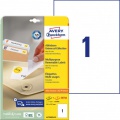 Etikety univerzálne odnímateľné 210x297mm Avery A4 25+5 hárkov 