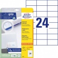 Etikety univerzálne 70x37mm Avery A4 25+5 hárkov 