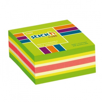 Samolepiaci bloček mini, 51x51 mm, zelený mix 