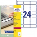 Etikety odolné na špeciálne použitie Avery `okamžite viditeľná manipulácia` 63,5x33,9mm biele 