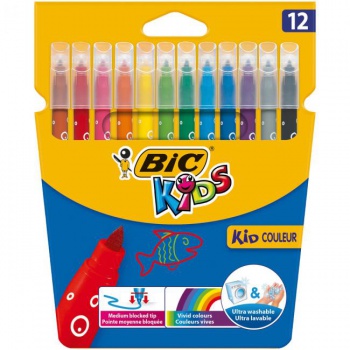 Detské popisovače BIC KIDS 12 ks 