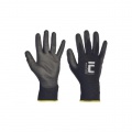 Rukavice pletené, bezšvové, polyester. Bunting Black Evolution, veľ. 8/M 