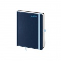 Diár DOUBLE BLUE týždenný B6 12x16,5cm 2024