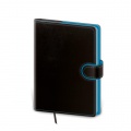 Diár Flip denný B6 12x16,5cm čierno/modrý 2024