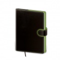 Diár Flip denný B6 12x16,5cm čierno/zelený 2024