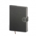 Diár Flip denný B6 12x16,5cm - šedo/šedý 2026 