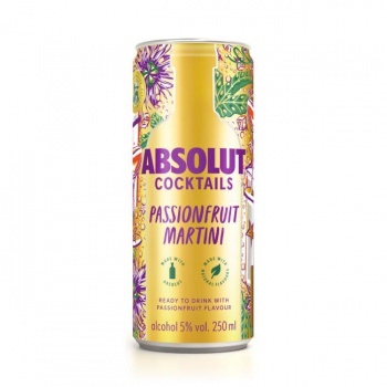 DARČEK: Absolut Passion Fruit Martini Koktail 250ml