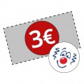 Darujem 3 € Červenému nosu 