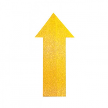 Podlahové značenie ŠÍPKA žlté 10ks 