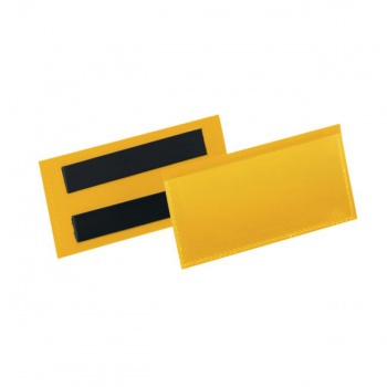 Magnetické vrecko na štítok 100 x 38 mm 50 ks žlté 