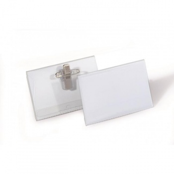 Visačka štipec+špendlík DURABLE 90x54mm 50ks 