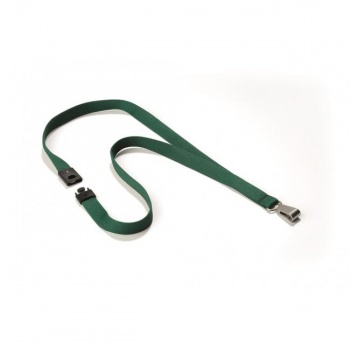 Závesný remienok DURABLE SOFT COLOUR 15mm tmavozelený 10ks 