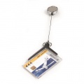 Visačka na plastovú kartu s kotúčom DURABLE CARD HOLDER DE LUXE PRO 85x54mm 10ks 