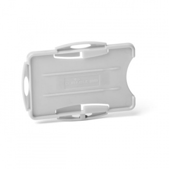 Visačka na 2 plastové karty otvorená DURABLE ECO sivá 87x54mm 10ks 
