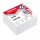 Poznámkový bloček kocka Office products nelepená biela, 85x85x40 mm 
