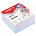 Poznámkový bloček kocka Office products lepená pastelová, 85x85x40 mm 