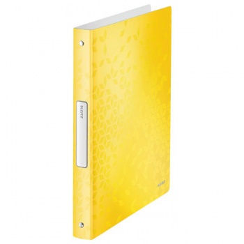 Zakladač 4-krúžkový Leitz WOW celoplastový 2,57cm žltý 