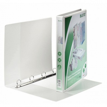 Zakladač prezentačný Leitz 3,8cm 4D-krúžkový A4 MAXI biely 