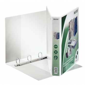 Zakladač prezentačný Leitz 5cm 4D-krúžkový A4 MAXI biely 
