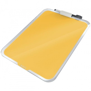 Flipchart stolný sklenený Leitz Cosy teplý žltý 