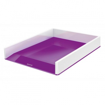 Odkladač Leitz WOW biely/purpurový 