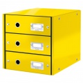 Zásuvkový box Leitz Click & Store 3 zásuvky žltý 